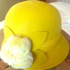 Chartreuse Felt Hat